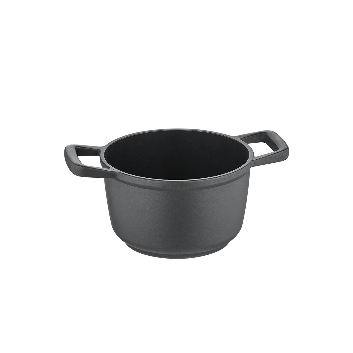 KOCHTOPF Edition 100 mit Deckel, Aluguss, Schwarz, 20 cm - Schwarz, Metall (26.5/26.5/12.5cm) - Berndes