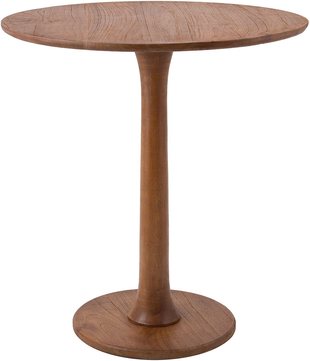 BEISTELLTISCH rund 70 cm Holz Braun - Braun, Holz (70/70/77cm) - CLP