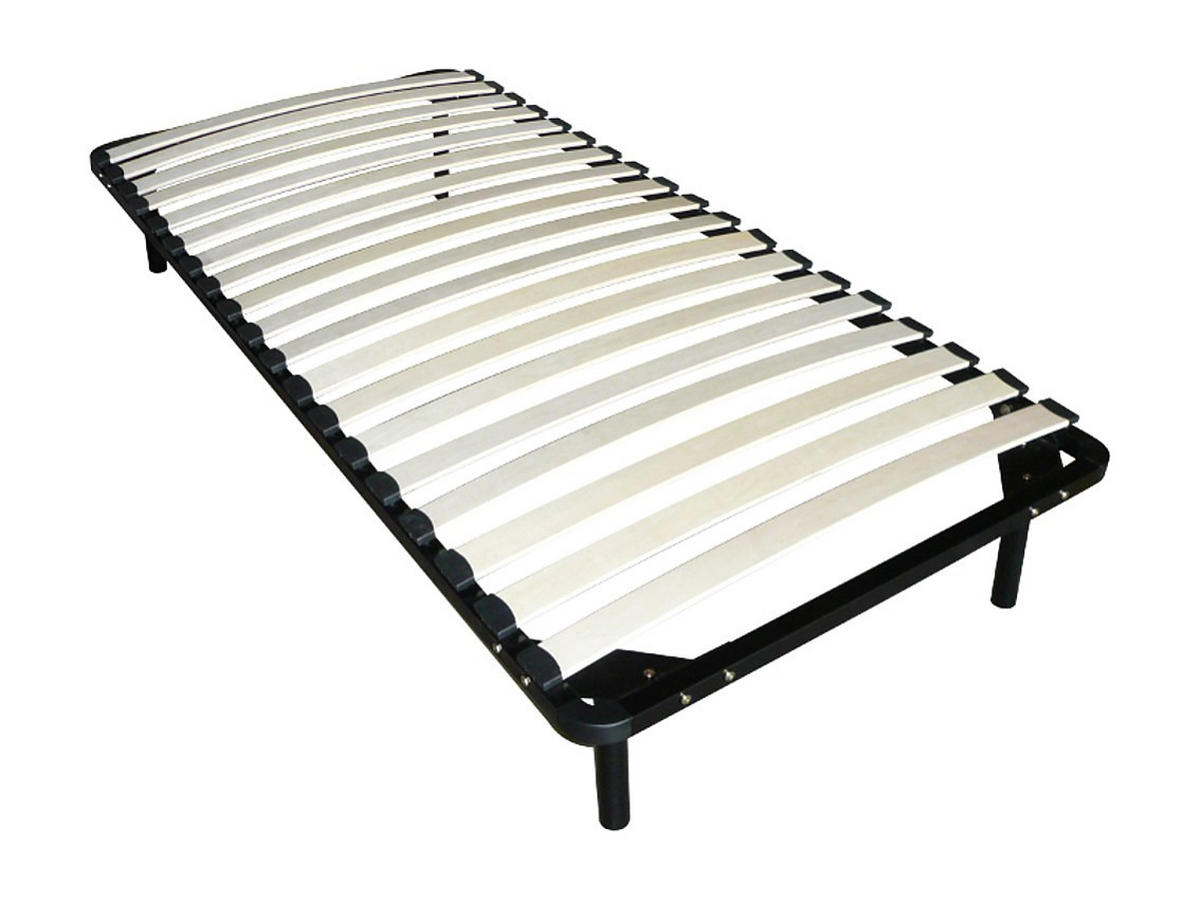 LATTENROST - 1 Person - Metall - Schwarz - Schwarz, Metall (90/190cm) - Vente-Unique