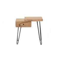 NACHTTISCH ERGEA Holz Akazie - Braun, Holz (60/59/32cm) - KAWOLA