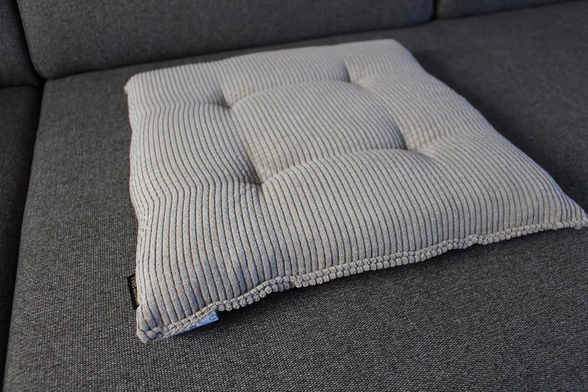 STUHLKISSEN 4er Set New Wave - Taupe, Textil (40/40/4cm) - Yve! decoration