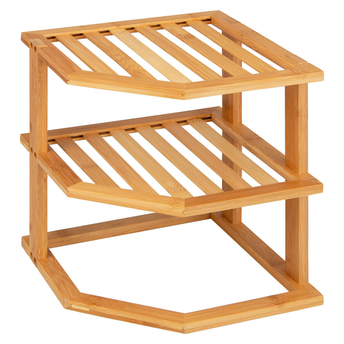 ECKREGAL, Bambus - Braun, Holz (25/27/25cm) - bremermann