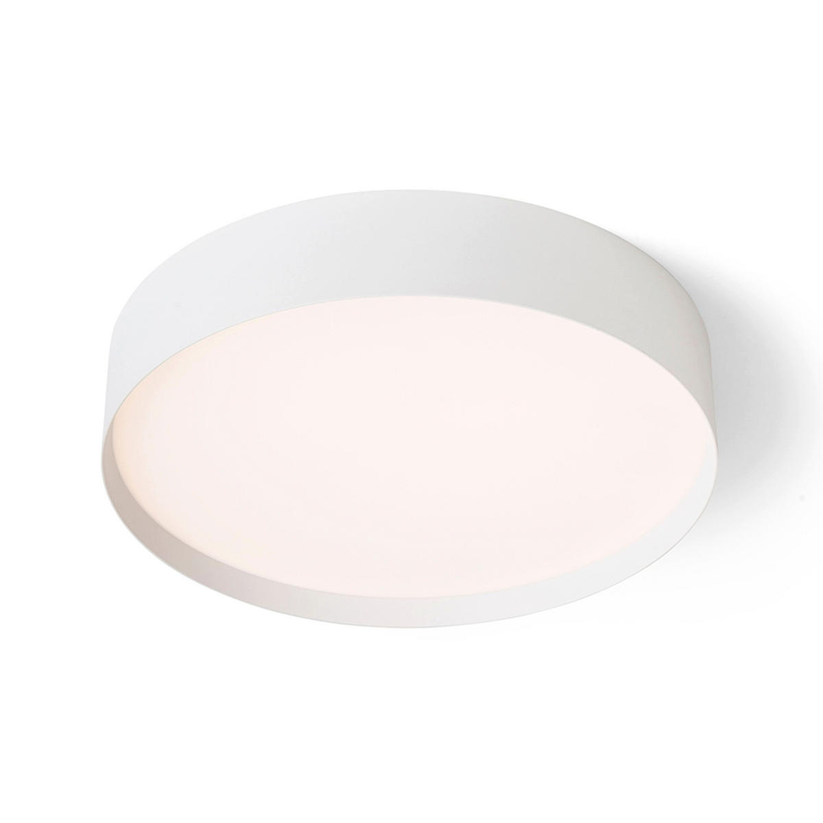 DECKENLEUCHTE SOLIS 40 DIMM Weiß 50 W - Weiß, Metall (39.5/39.5/8cm) - Rendl