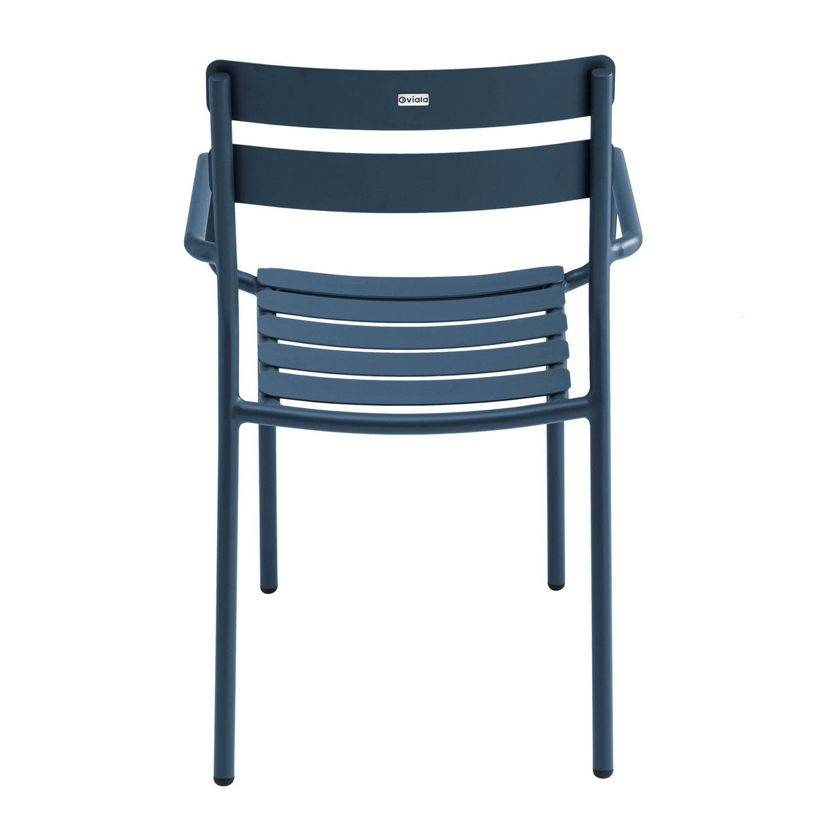 GARTENSTUHL aus Aluminium, Dunkelblau - Blau, Metall (46/84/55cm) - Oviala