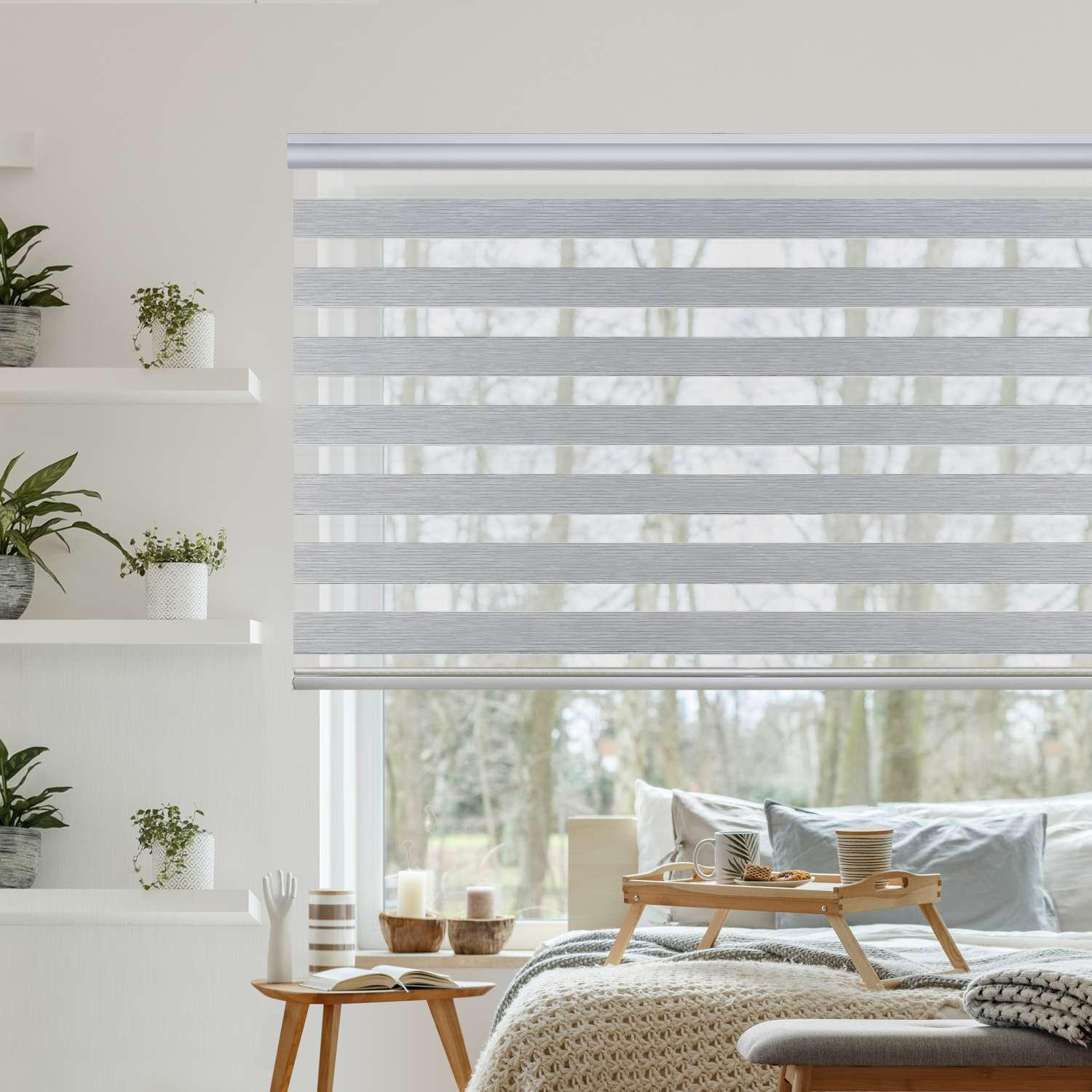 DOPPELROLLO Grau 160x250 cm - Grau, Kunststoff (160/250cm) - STORESDECO