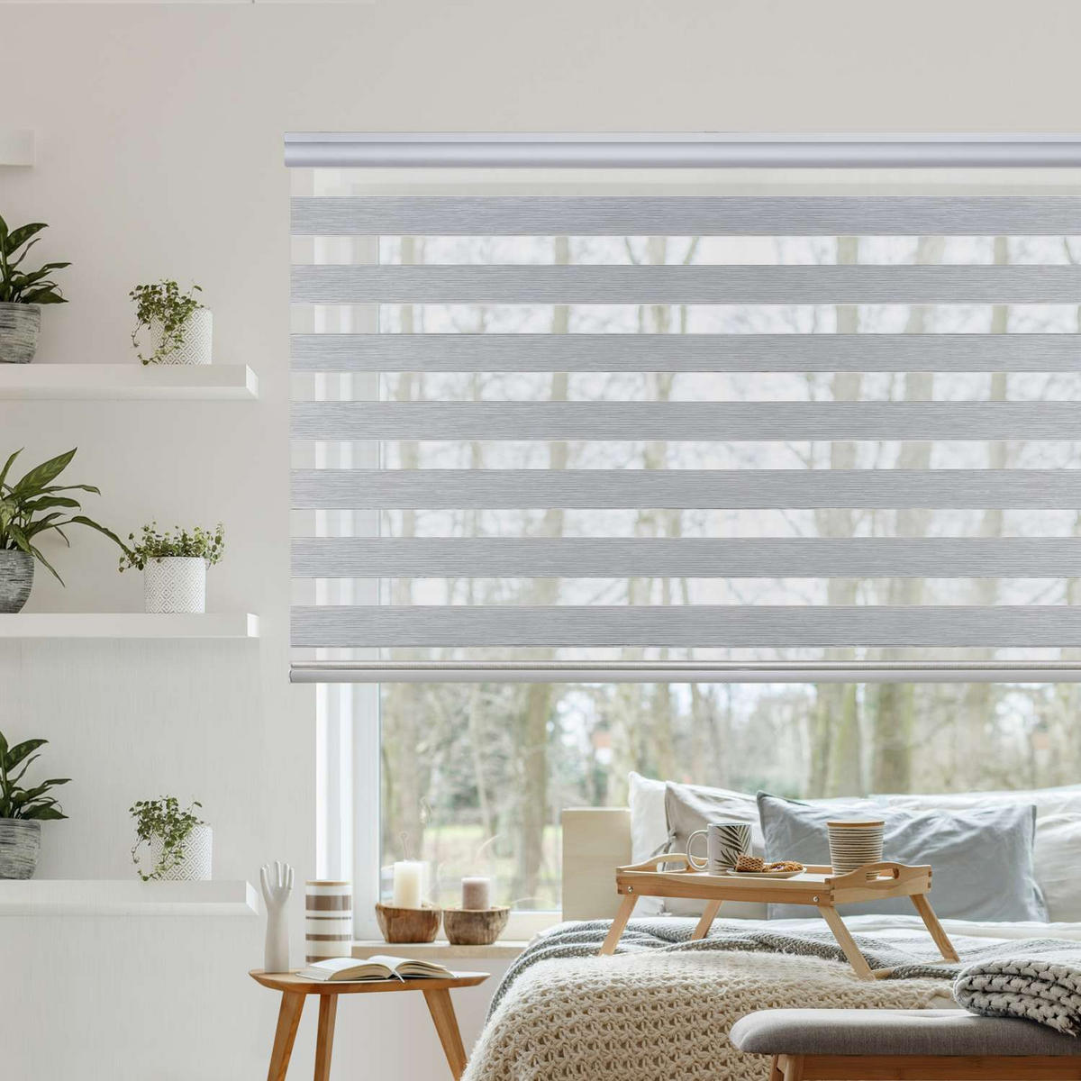 DOPPELROLLO Grau 140x250 cm - Grau, Kunststoff (140/250cm) - STORESDECO