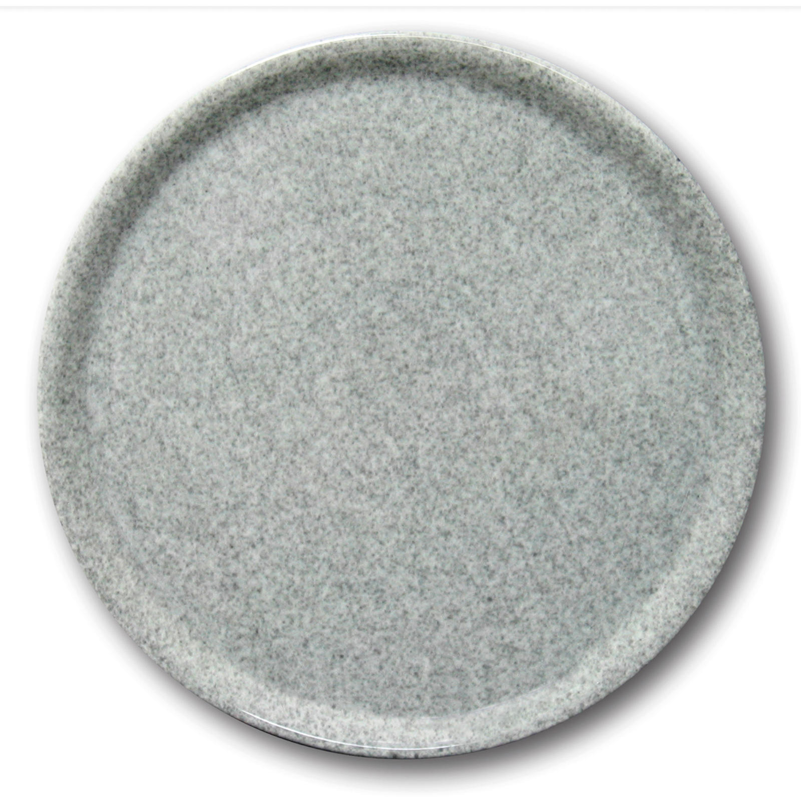 ROBUSTE Porzellan-Pizzapfanne in Granitoptik, 330 mm - 6er-Set. - Grau, Keramik (33/33/25cm) - Hendi