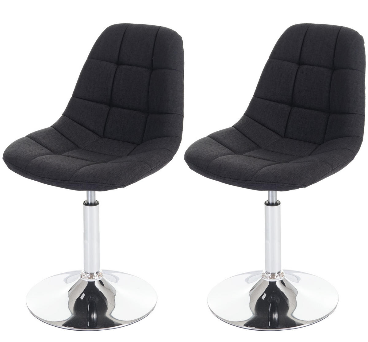 ESSZIMMERSTUHL Grau 2er-Set - Grau, Textil (47/84/50cm) - MCW