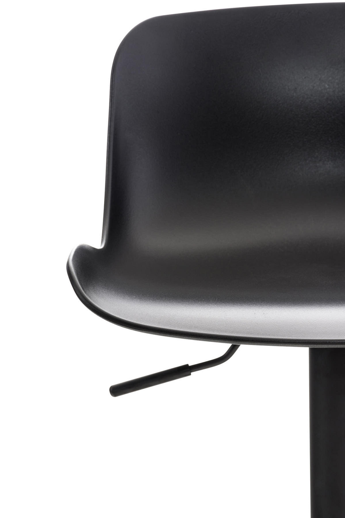 BARHOCKER 2er Set Kunststoff schwarz - Schwarz, Kunststoff/Metall (44/81/45cm) - CLP