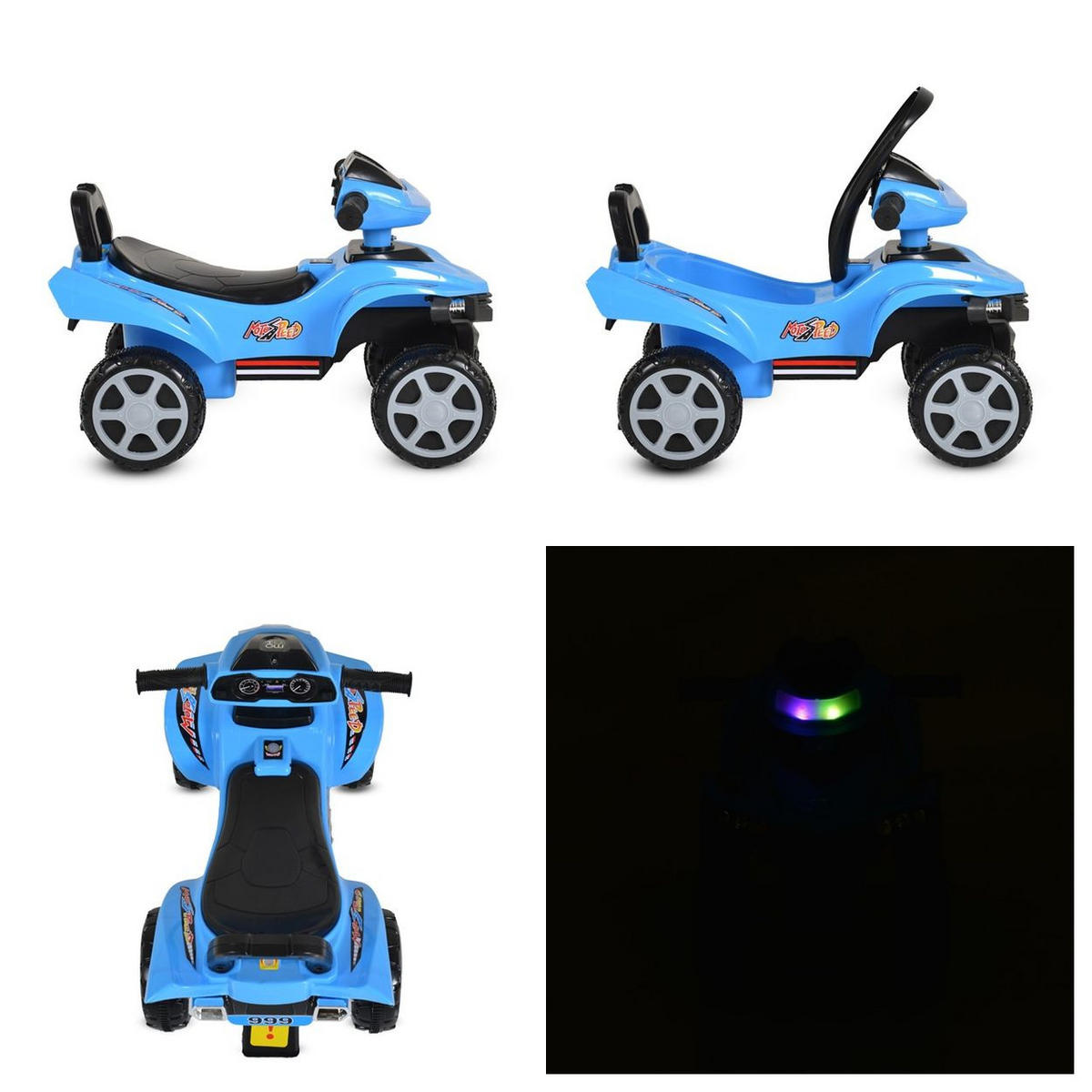 RUTSCHER No Fear 999 blau Rückenlehne Melodien Licht Kunststoffreifen - Blau, Kunststoff (60/30/38cm) - Moni