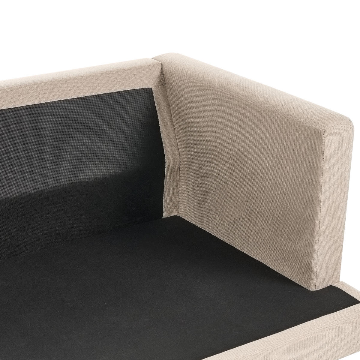 POHOVKA 3-místná Látka Světle hnědá Jarpen - světle hnědá, textil (214/72/93cm) - Beliani