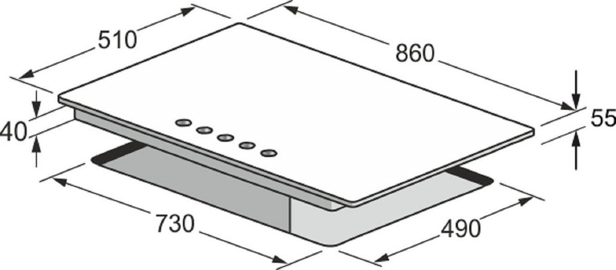 BACKOFEN-SET Einbau-Backofen 60 cm EH 6339+KG 9356 Turbo Einbau Gasherd, 90 cm - Silberfarben, Metall (59.4/59.4/57.5cm) - Kaiser Küchengeräte