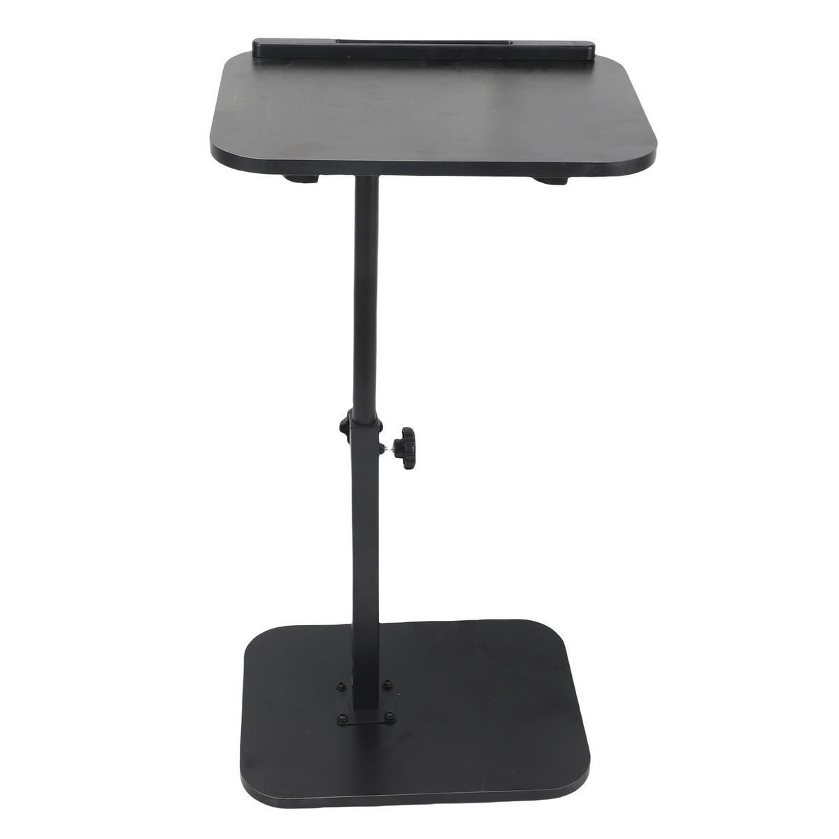 NACHTTISCH aus Massivholz, höhenverstellbarer Laptoptisch für Zuhause, 15 mm dick, mit Buchstütze, schwarz - Schwarz, Holz (40/30/80cm) - Ej. Life