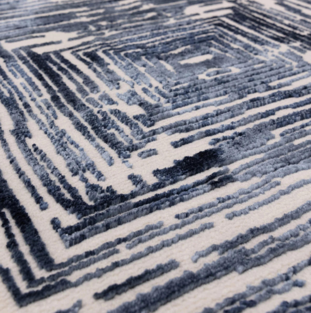 TEPPICH modern Wohn-/Schlafzimmer ZUKA SKETCH Blau 120 x 170 cm - Blau, Textil (120/170cm) - Novatrend