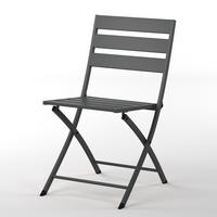 KLAPPSTUHL - 2er-Set - Stahl - Anthrazit, Metall (45/83/55cm) - home24