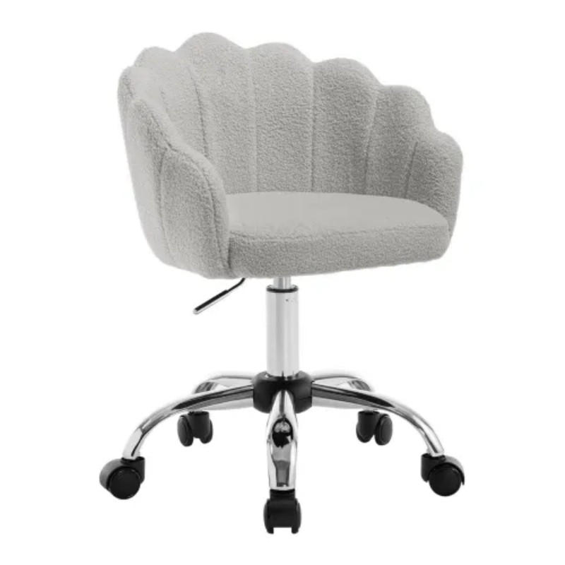 BÜROSTUHL Hellgrau 37,50/55,00/81,50 cm - Hellgrau, Metall (37.5/81.5/55cm) - PANGIVO