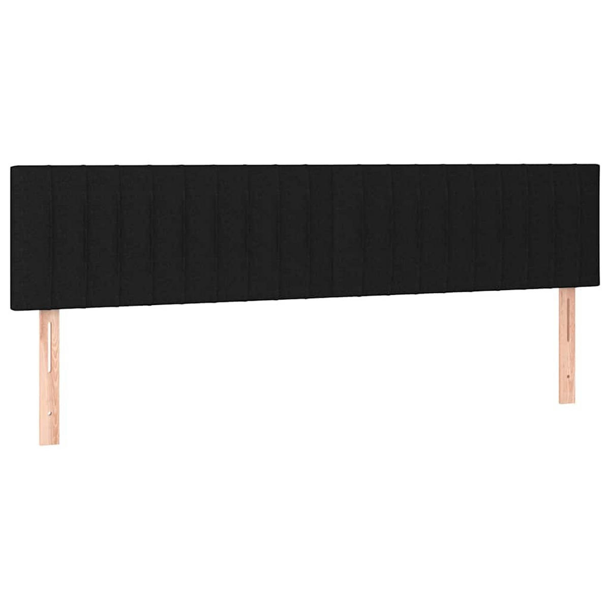 BOXSPRINGBETT 200/200 Cm Schwarz Gewebe - Schwarz, Textil (203/203cm) - vidaXL