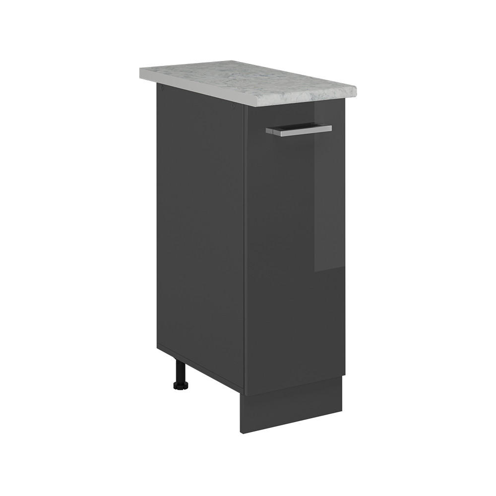 Vicco LÉKÁRNIČKOVÁ SKŘÍŇKA R-Line Antracitový vysoký lesk 30 cm PD Mramor