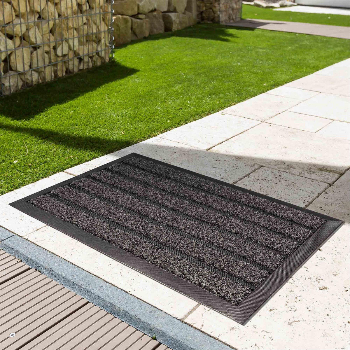 SCHMUTZFANGMATTE AUßEN SCRAPER LINE - Anthrazit, Textil (45/75cm) - Astra
