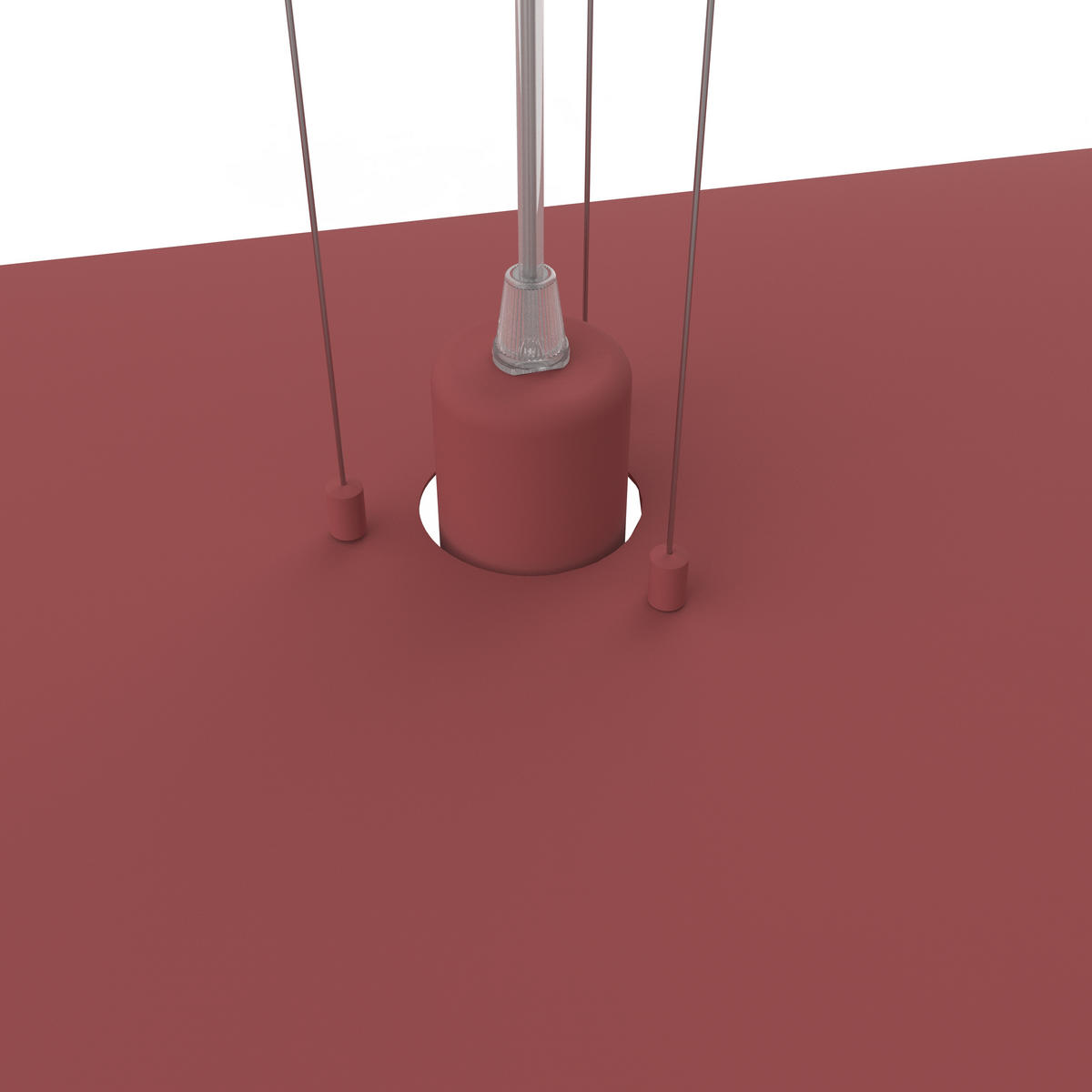 HÄNGELEUCHTE Piuma D90 - Rot, Metall (90/90/120cm) - Lumicom