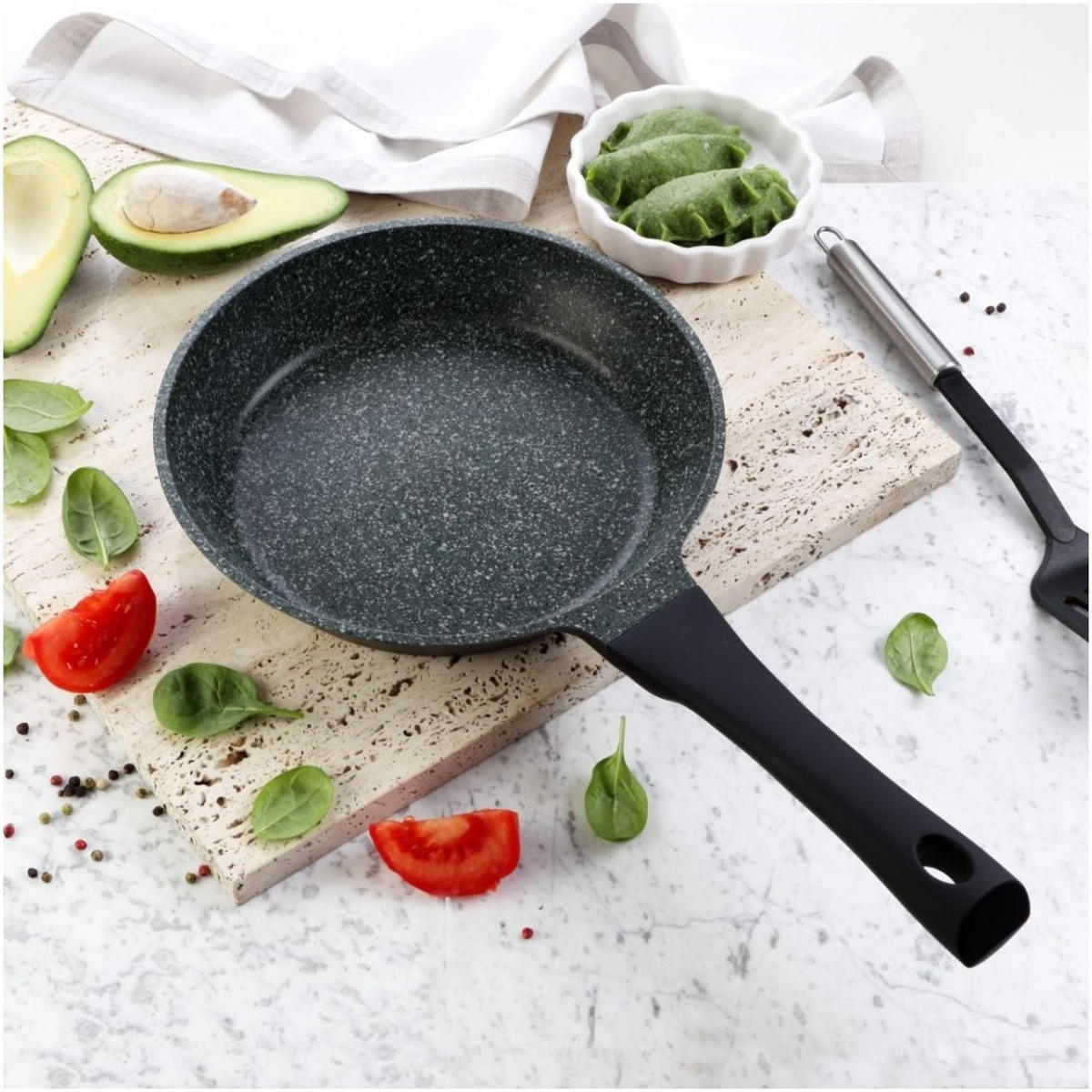 PFANNE Grau 46/24/5 cm TS1440 - Grau, Metall (24cm) - Tiross 
