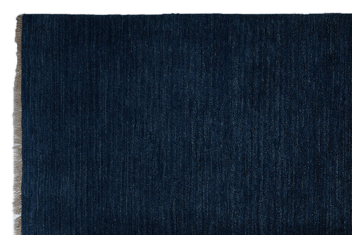 GABBEH-TEPPICH handgeknüpft Blau 247/172 cm Schurwolle - Blau, Textil (172/247cm) - Looma