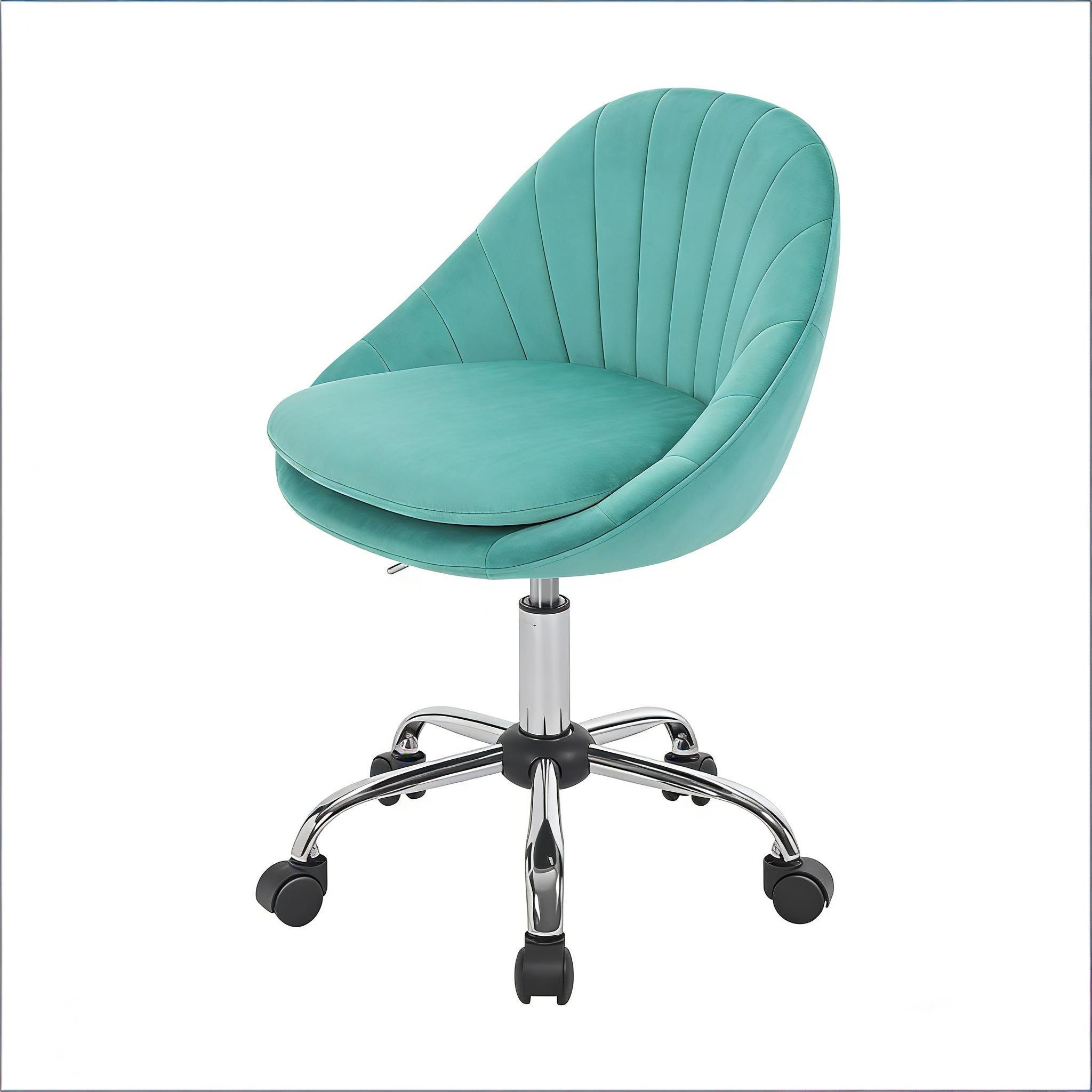 BÜROSTUHL Türkis 52/52/82 cm - Türkis, Metall (47.5/82/52cm) - PANGIVO