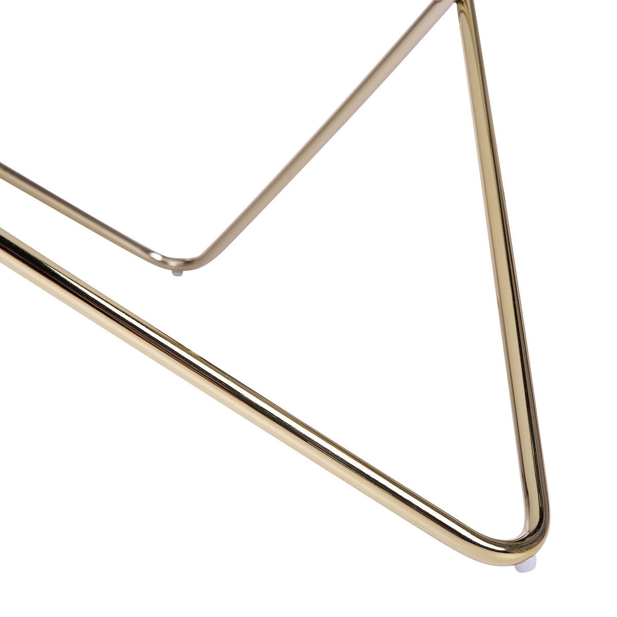 COUCHTISCH schwarz/gold 80 cm MERIDIAN Meridian - Goldfarben/Schwarz, Glas (80/80/40cm) - Beliani