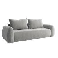 POHOVKA S Funkcí Spaní A Úložným Prostorem, Látka Doha, Světle Šedá, HELA - světle šedá, dřevo (250/89/100cm) - Kaiser Möbel