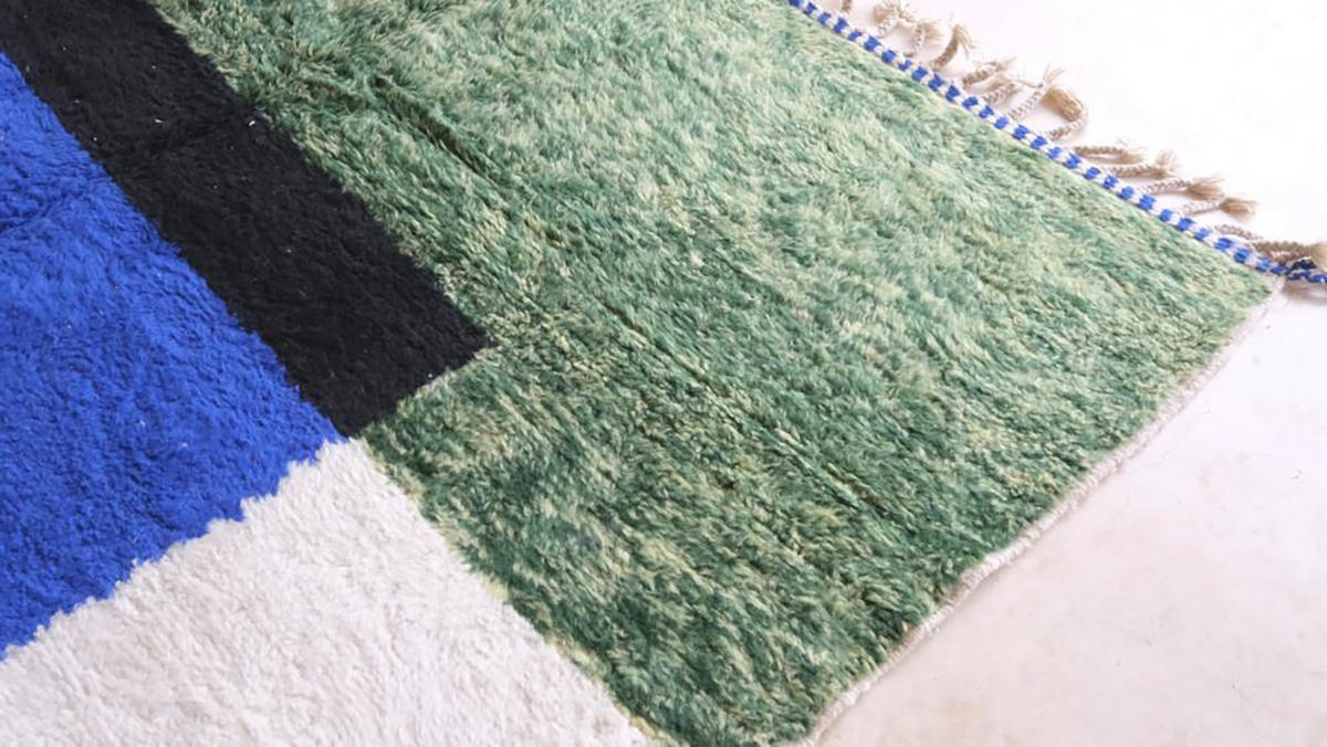 BERBERTEPPICH aus reiner Wolle 248x 308 cm - Grün, Naturmaterialien (248/308cm) - AFK Living