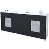 SIDEBOARD Grömitz Schwarz matt - Schwarz, Holzwerkstoff (166.5/75.5/35cm) - Vladon