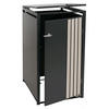 1ER-MÜLLTONNENVERKLEIDUNG Anthrazit, Hellbraun - Hellbraun/Anthrazit, Metall (68/122/84cm) - MCW