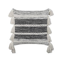 DEKOKISSEN Cremeweiß 45/45 cm Rochea - Ecru, Naturmaterialen/Textil (45/45cm) - Beliani