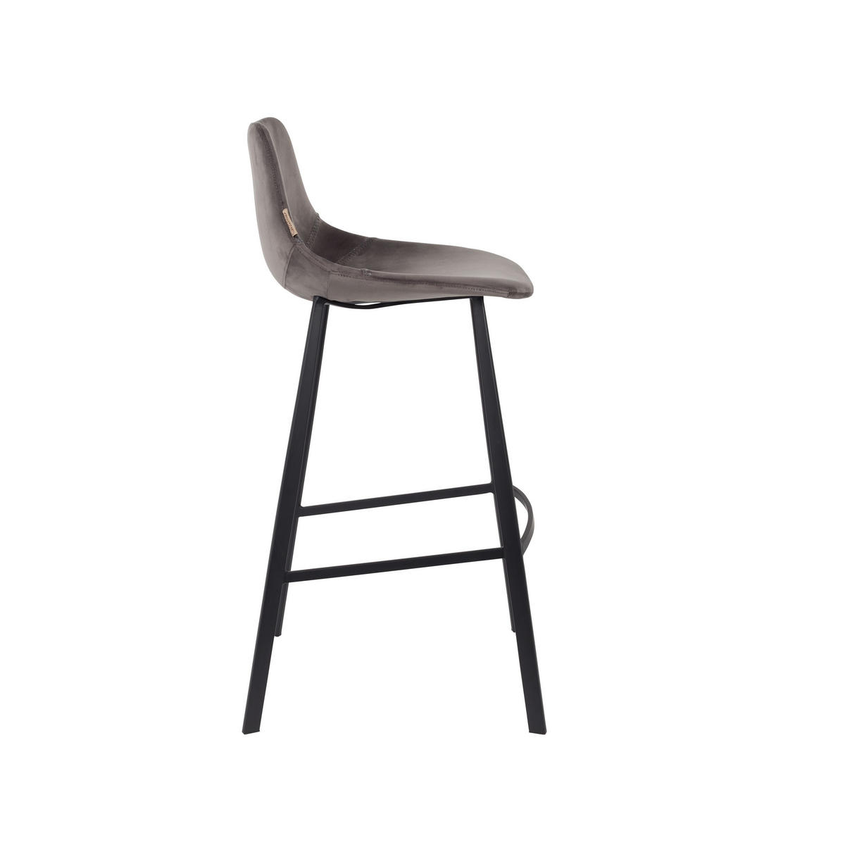 BARHOCKER Franky Rückenlehne 80 cm Grau - 2 er Set - Grau, Textil (50/106/54cm) - Dutchbone