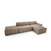 ECKSOFA mit Schlaffunktion Liptitz La, Brown - Braun, Textil (100/363cm) - Fedve