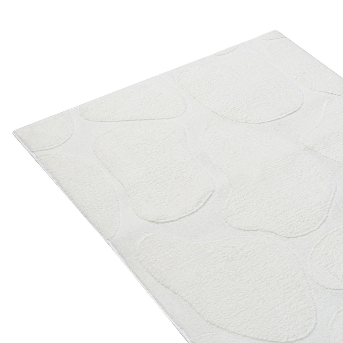 KOBEREC Krémově bílý 80/300 cm Kawi - bílá/krémová, textil (80/300cm) - Beliani
