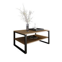 COUCHTISCH Basic rechteckig Lancelot mit Metallbeinen - Alteiche, Metall (60/90/47cm) - Design Möbel