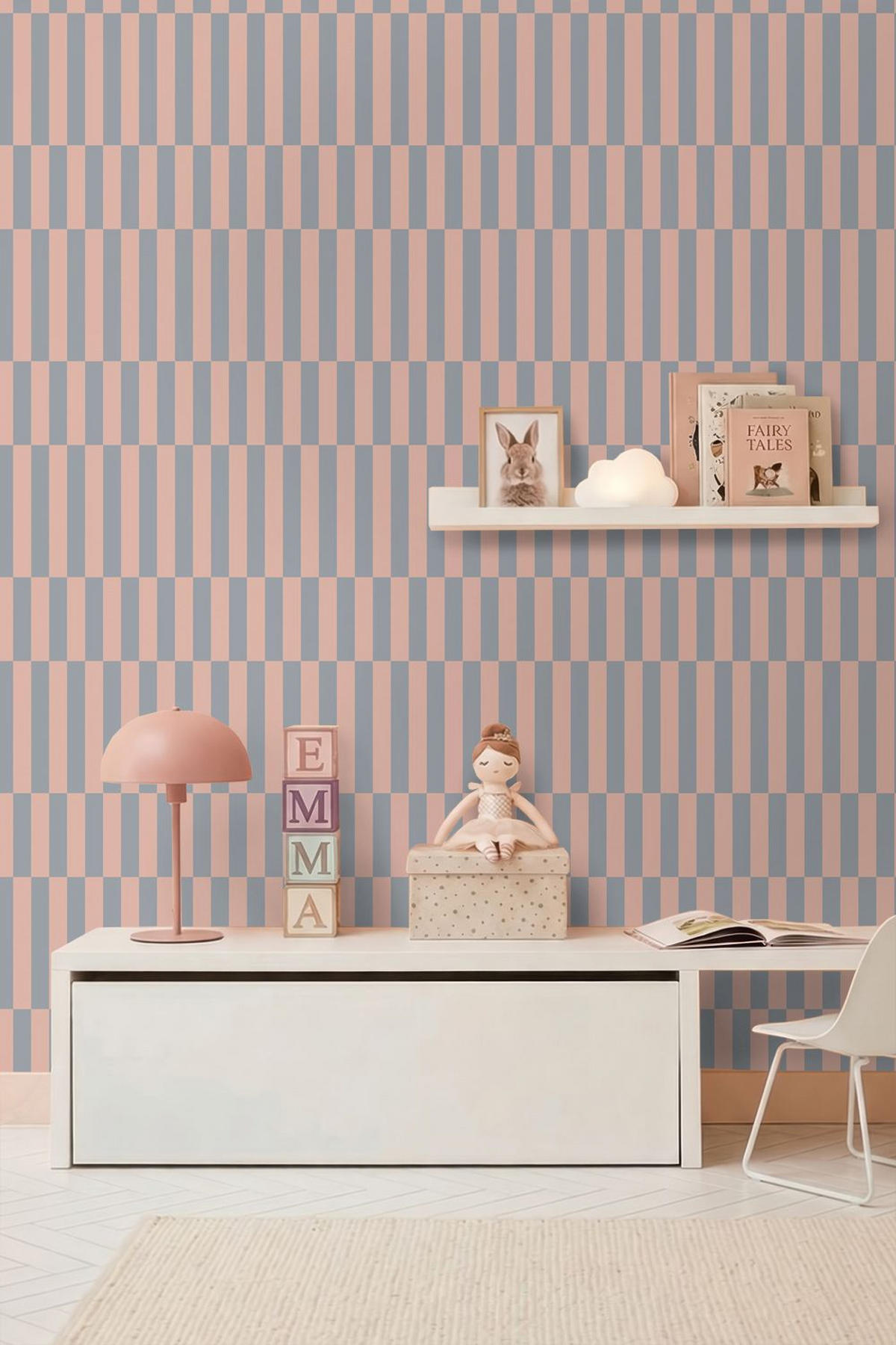 TAPETE Streifen 50 x 900 cm - Blau, Papier (50/900cm) - ESTAhome
