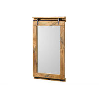SPIEGEL Mango 65x6x110 natur lackiert RAILWAY #183 - Braun, Holz (65/110/6cm) - Massivmoebel24