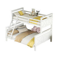 ETAGENBETT aus Kiefernholz und MDF 90x200/140x200 cm Weiß, teilbar in zwei Betten - Weiß, Holzwerkstoff (140/200cm) - IVMEU