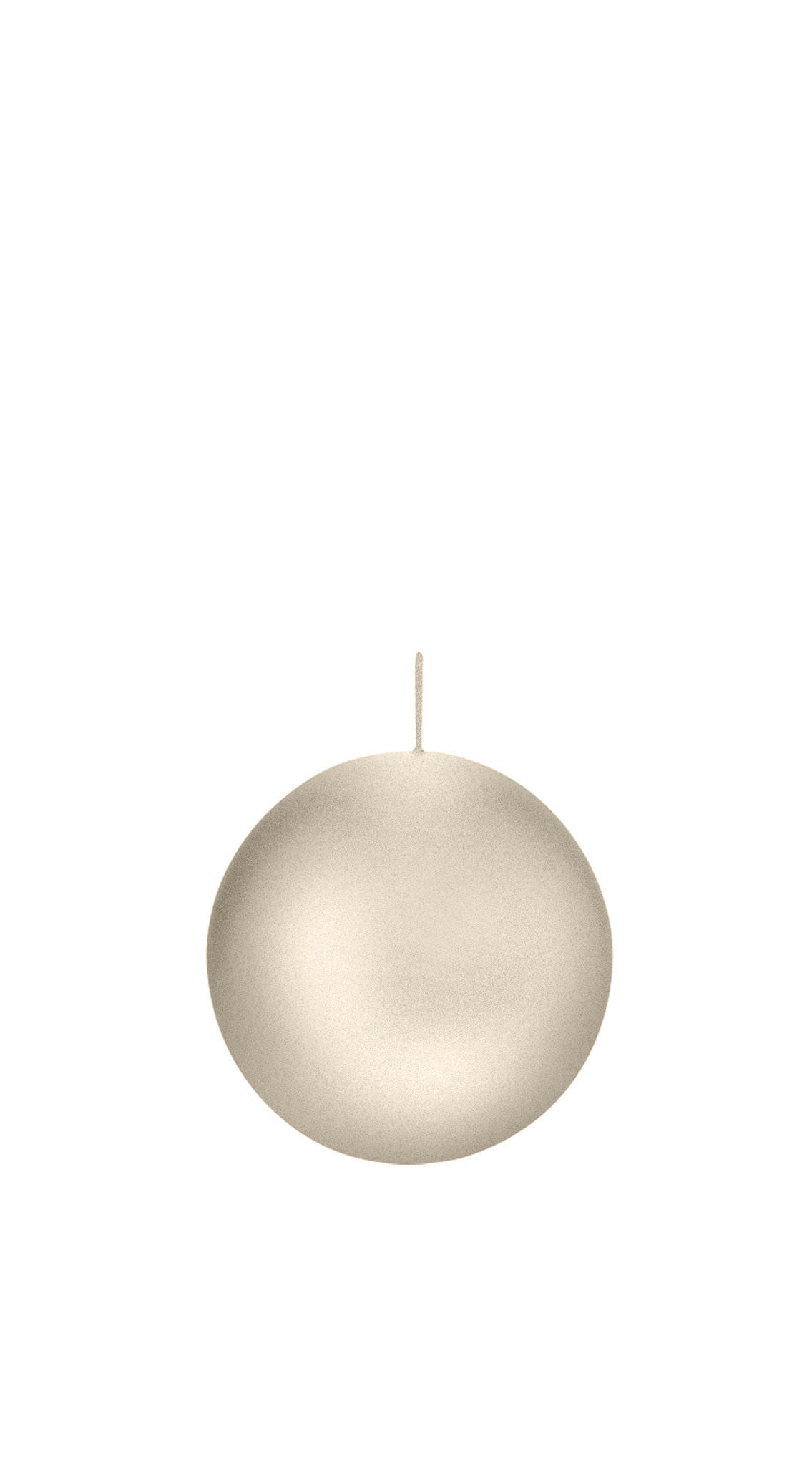 KUGELKERZEN Perle Ø 6 cm, 16 Stück - Silberfarben, Paraffin (6/6/6cm) - Wiedemann Kerzen