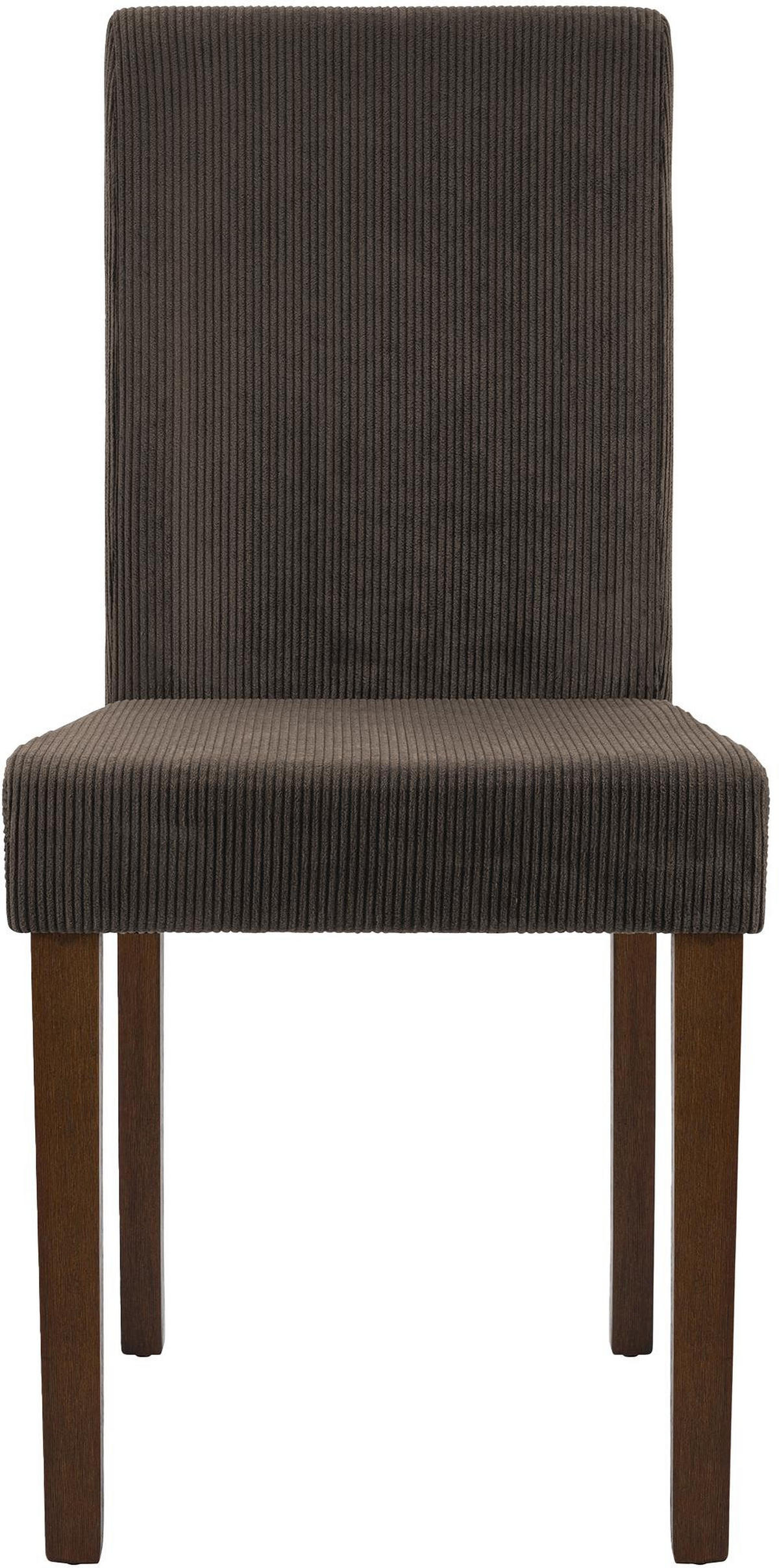 ESSZIMMERSTUHL 2er Set Dalan Cord Braun Antik-Dunkel Wohnzimmerstuhl - Braun, Textil (41/91/47cm) - DELUKE