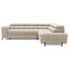 ECKSOFA Ferrucio R - Beige (Aura 18) - Beige, Holzwerkstoff (276/200cm) - Möblo