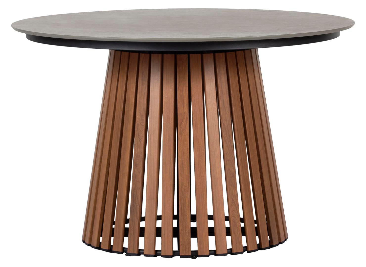 GARTENTISCH Teak Dekor - Teakfarben, Holzwerkstoff (115/115/73cm) - ebuy24