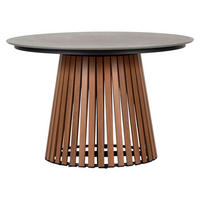 GARTENTISCH Teak Dekor - Teakfarben, Holzwerkstoff (115/115/73cm) - ebuy24