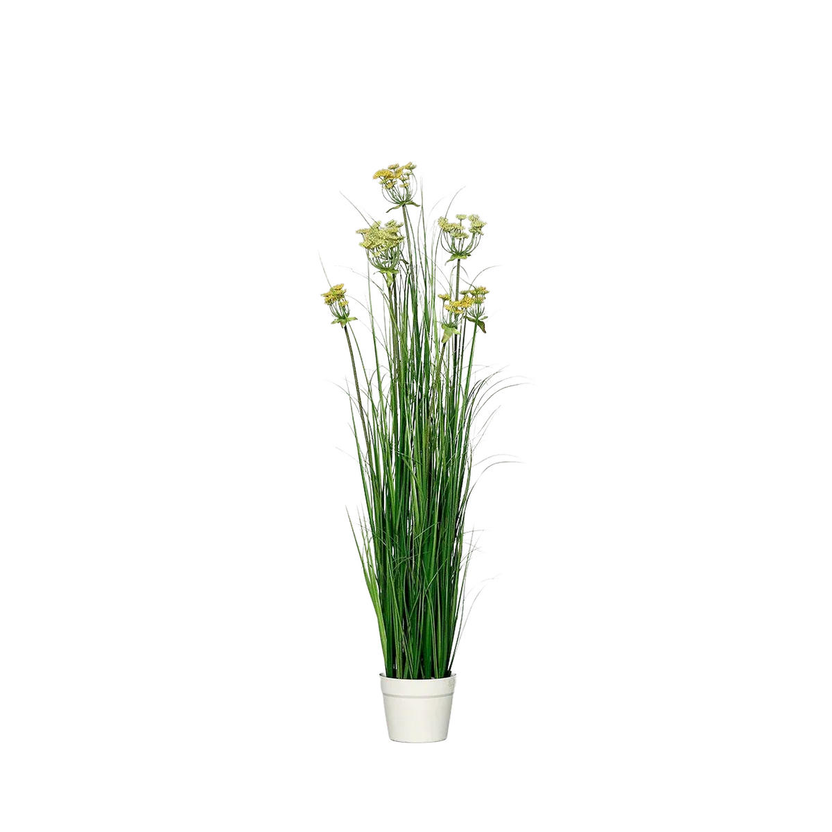 GRÄSER Künstliches Gras im Topf - Beatrice 115 cm - Grün, Kunststoff (115cm) - aplanta