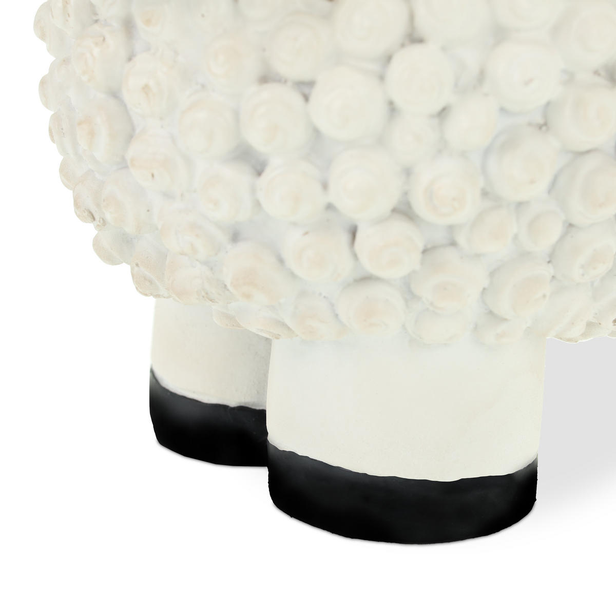 SCHAF-GARTENFIGUR - Weiß, Kunststoff (21/16/12.5cm) - Relaxdays