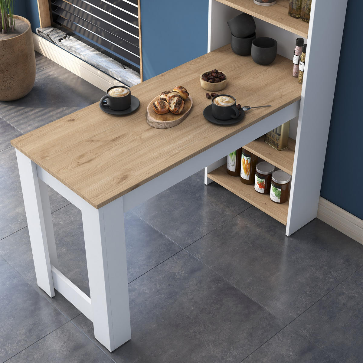 ESSTISCH jong Braun - Braun, Holz (120/54/154cm) - Habitat Garten