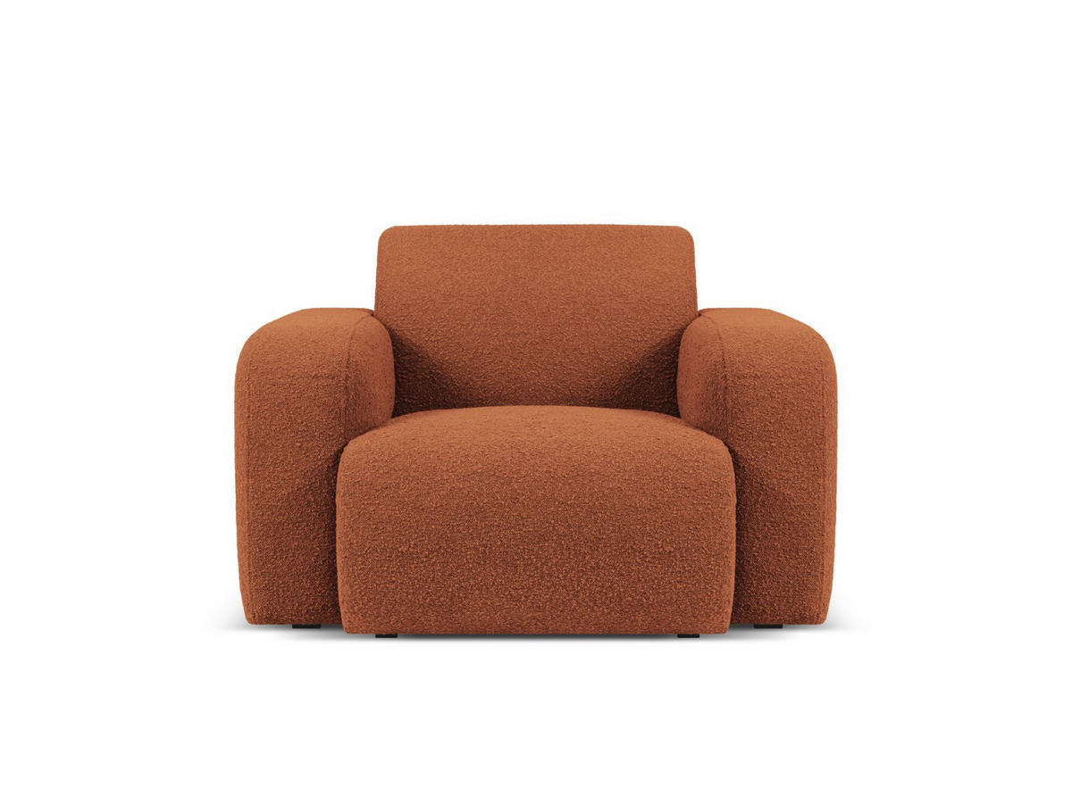 SESSEL Molino aus Boucle braun - Braun, Textil (95/72/105cm) - Micadoni
