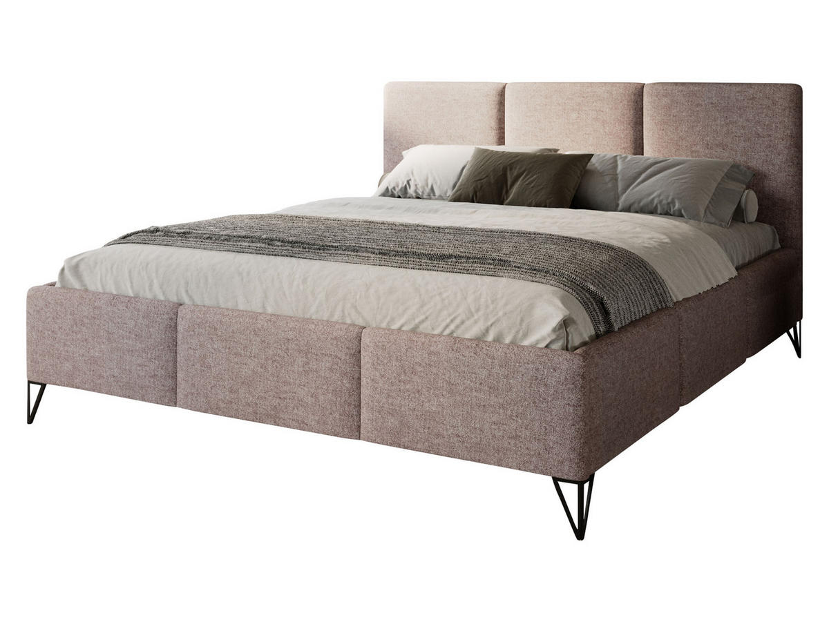 POLSTERBETT Loren - Greige, Holz/Holzwerkstoff (200/200cm) - MIRJAN24